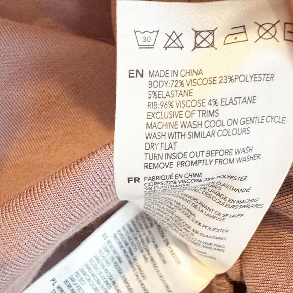 Varley Betsy Sweat Cowl Neck Double Soft Sweatshirt  Ash Rose Size S - Picture 10 of 12